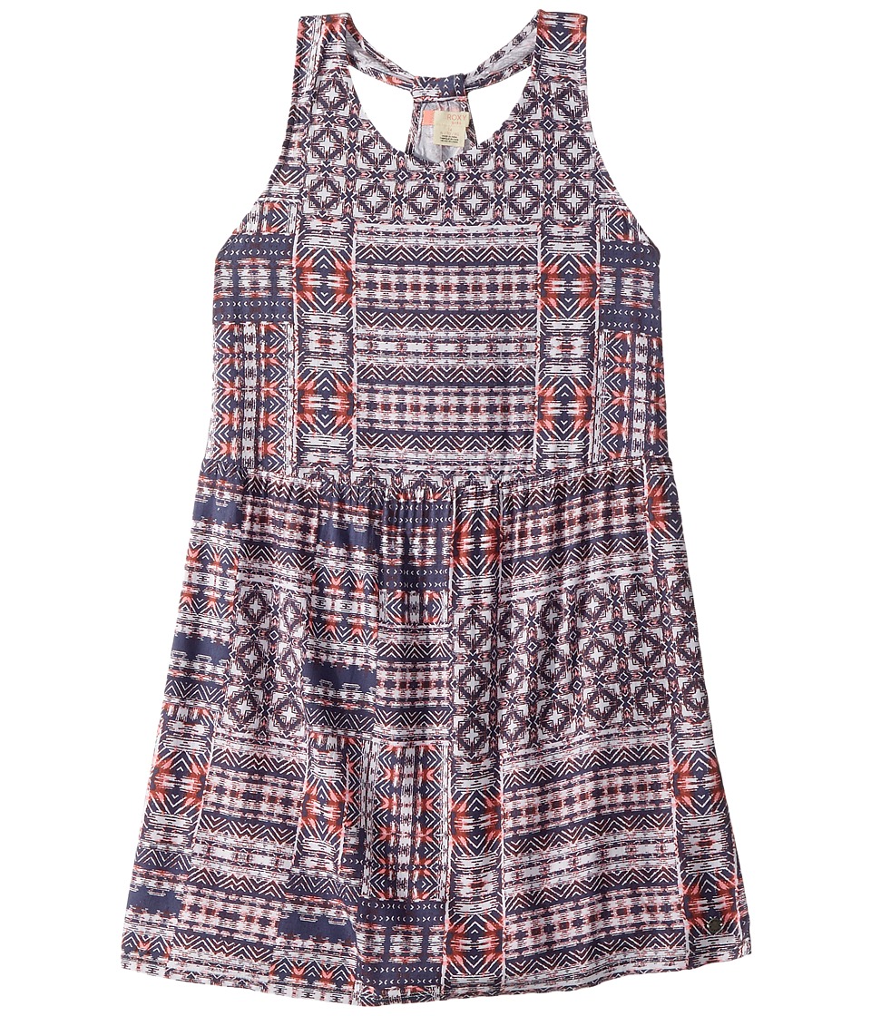 Roxy Kids Lion Hearted Girl Dress (Big Kids) (Marshmallow Mexican Rug) Girl