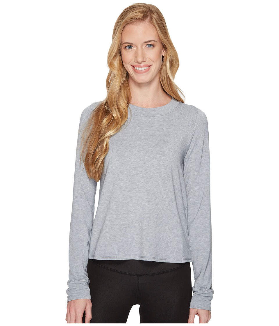 Under Armour Modal Terry Crew Top (Steel Fade Heather/Tonal) Women
