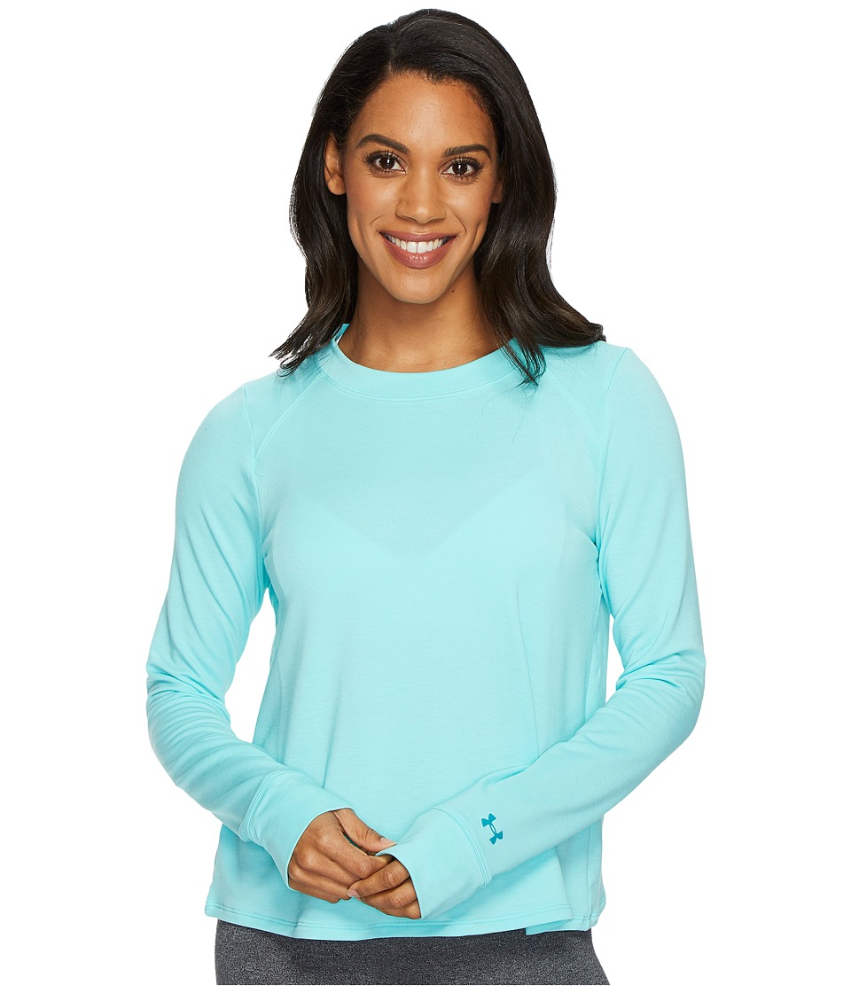Under Armour Modal Terry Crew Top (Tropical Tide/Tonal) Women