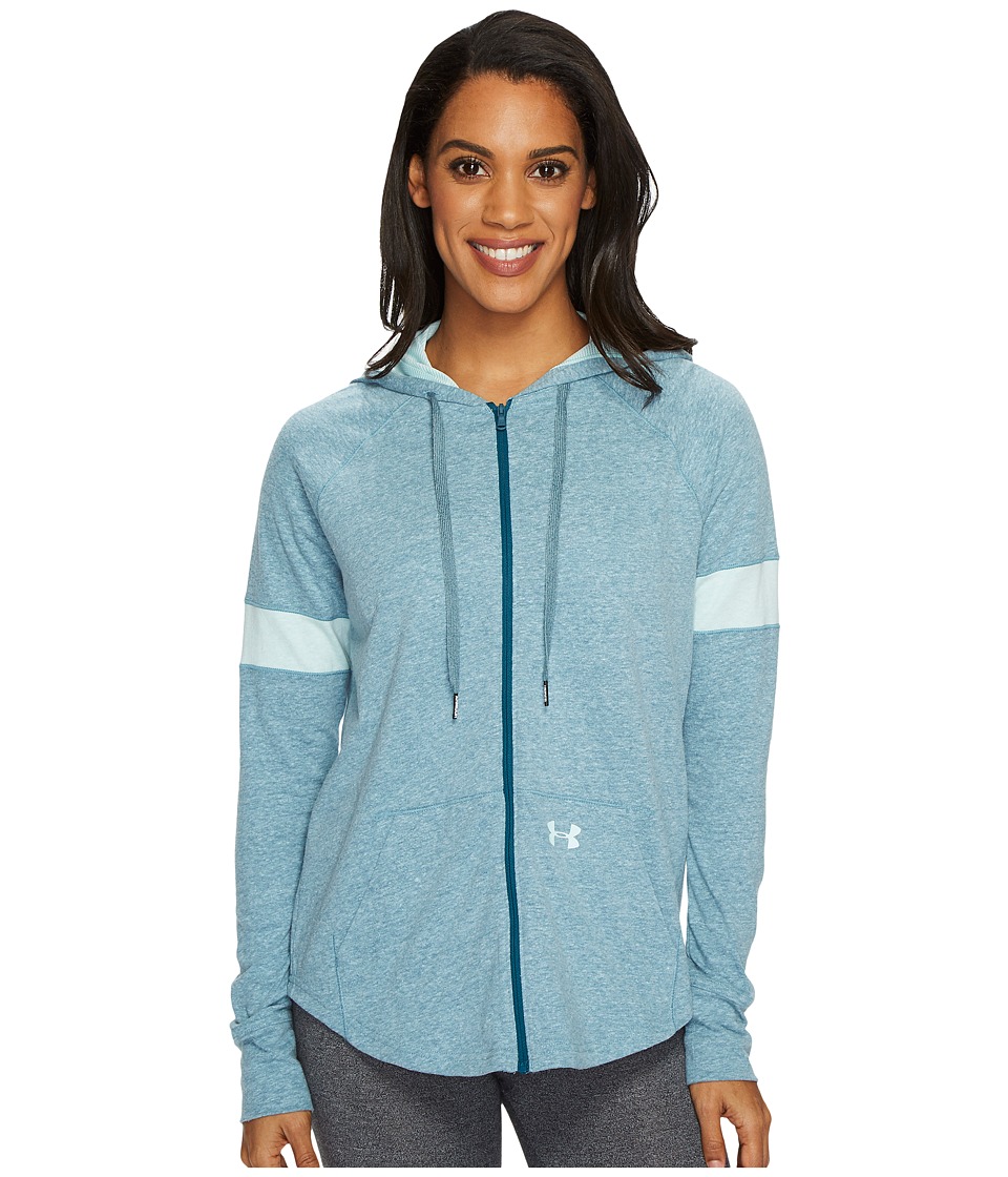 Under Armour Sportstyle Full Zip Hoodie (Tourmaline Teal/Refresh Mint/Refresh Mint) Women