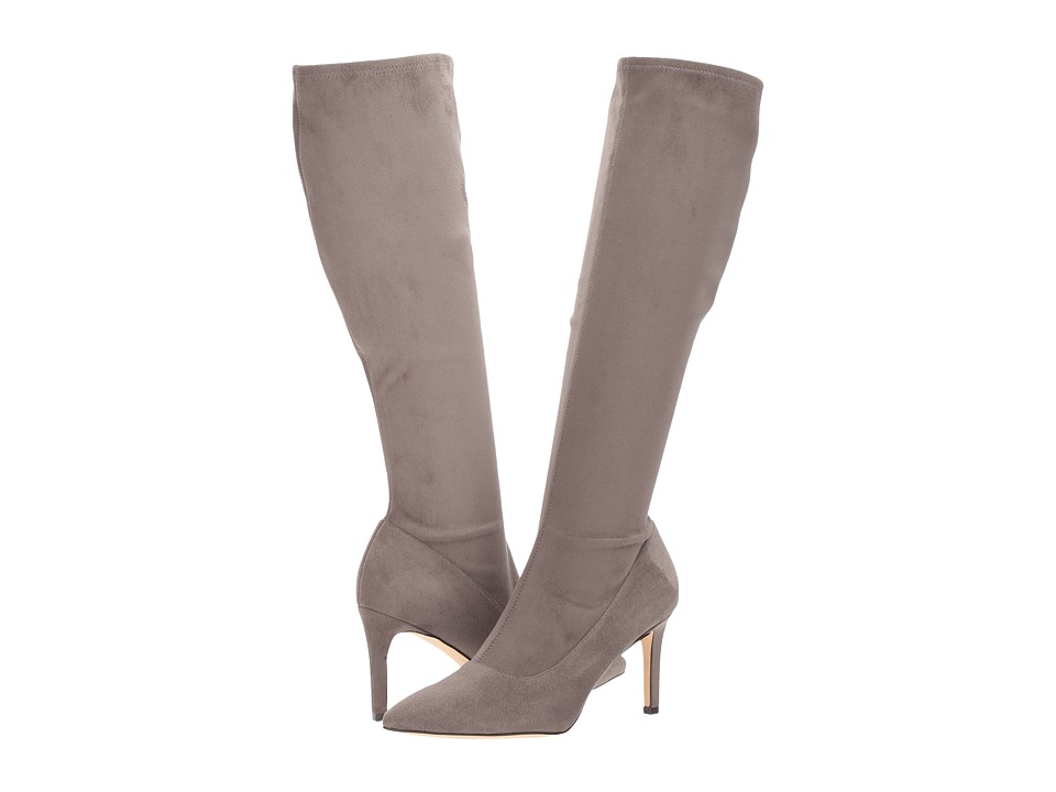 Nine West Carerra Tall Dress Boot (Grey Suede) Women