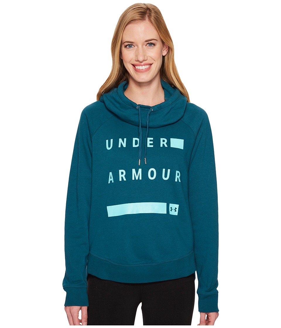 Under Armour Favorite Fleece Graphic Pullover (Tourmaline Teal/Tropical Tide/Tonal) Women