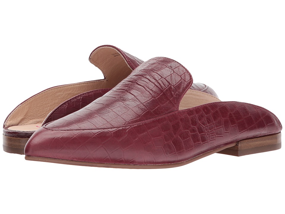 Kristin Cavallari Capri Mule (Wine Croco Leather) Women