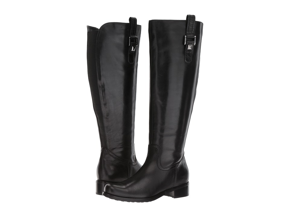 Blondo Velvet Wide Shaft Waterproof (Black Leather) Women