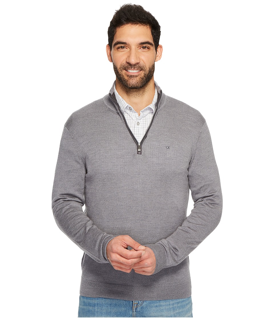 Calvin Klein Merino End on End 1/4 Zip Sweater (Albenga) Men