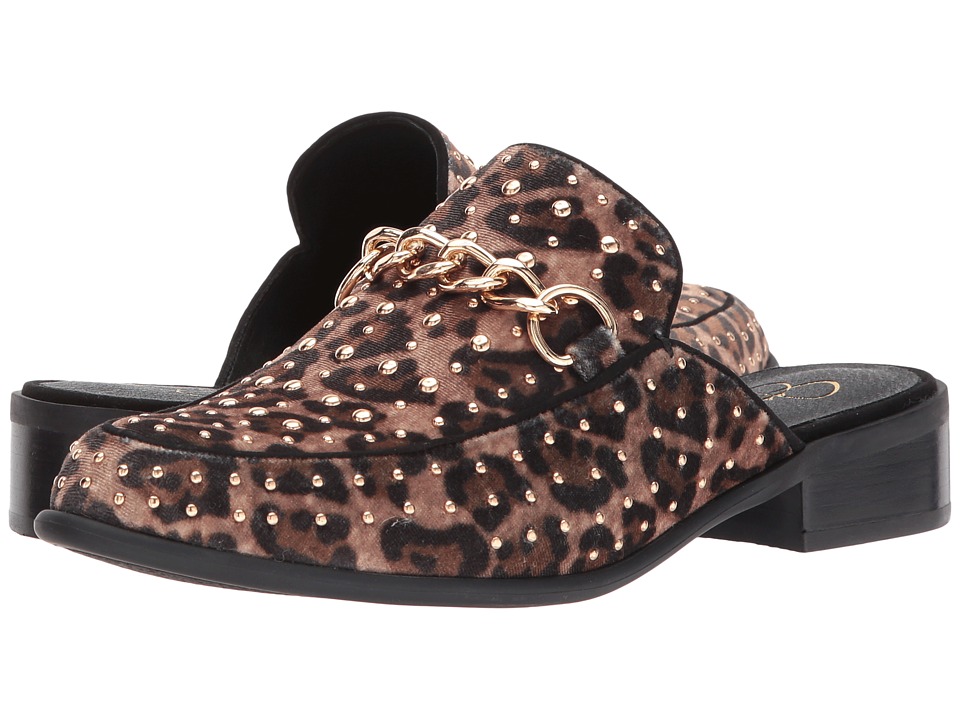 Jessica Simpson Beez (Natural Alicia Leopard Print Velvet) High Heels