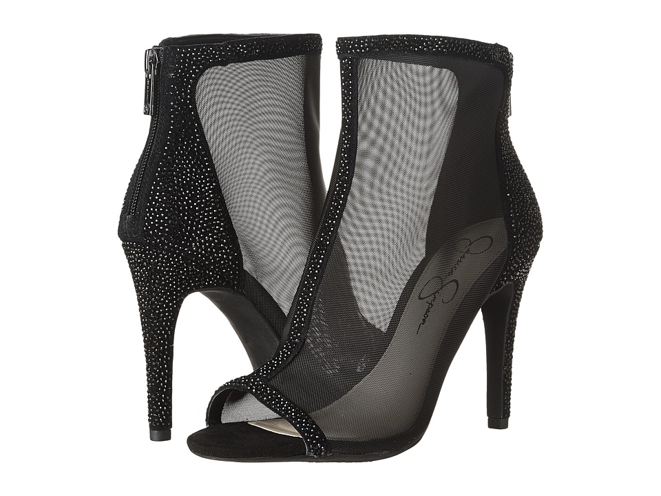 Jessica Simpson Energee (Black Fine Mesh) High Heels