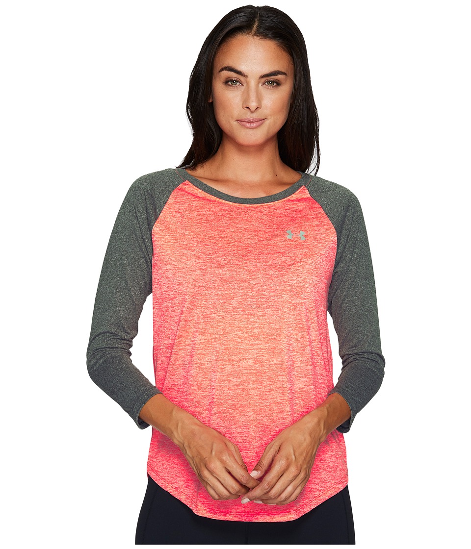 Under Armour UA Tech 3/4 Sleeve Shirt Twist (Marathon Red) Women