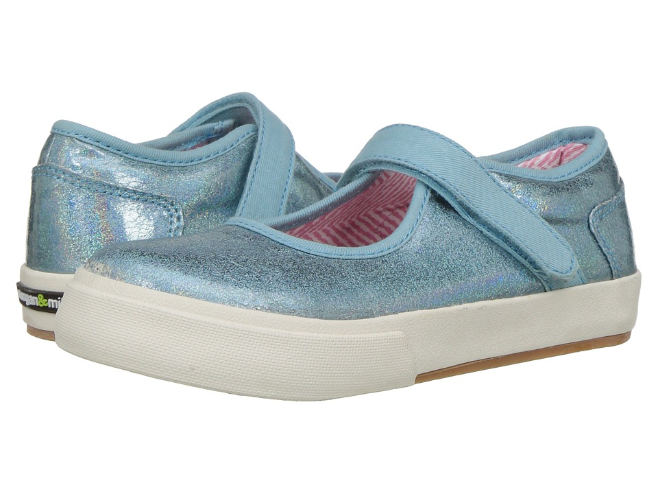 Morgan&Milo Kids Maddie Mary Jane (Toddler/Little Kid) (Navy Crinkled) Girls Shoes