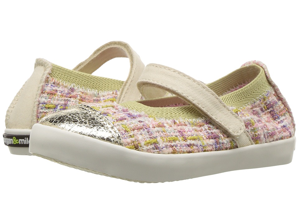 Morgan&Milo Kids Olivia Boucle Mary Jane (Toddler/Little Kid) (Gold) Girls Shoes