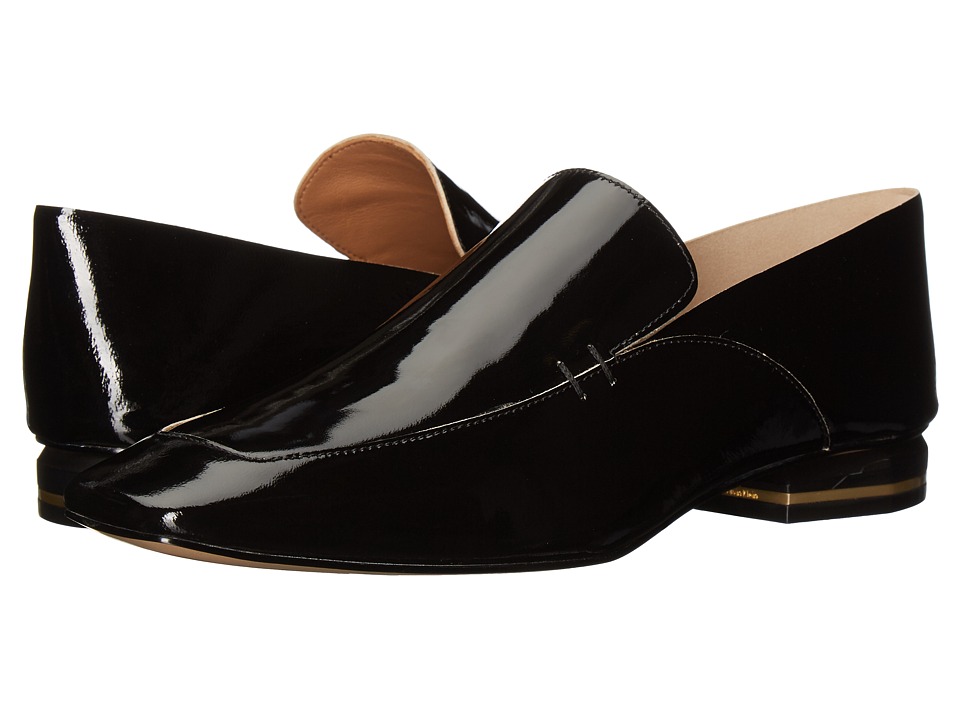 calvin klein black patent shoes