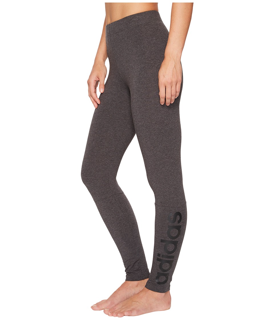adidas Essentials Linear Tights (Dark Grey Heather/Black) Women