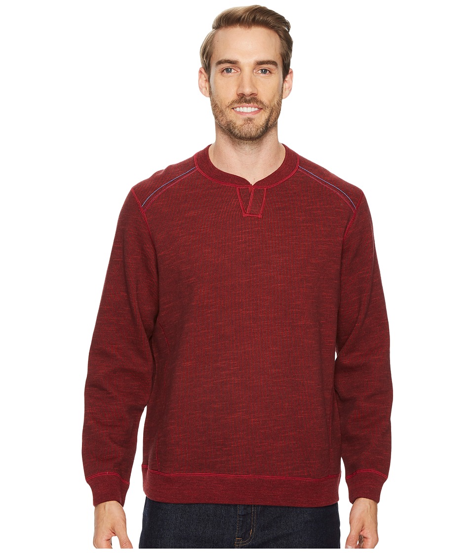 Tommy Bahama Reversible Flipsider Abaco Sweater (Flare Heather) Men