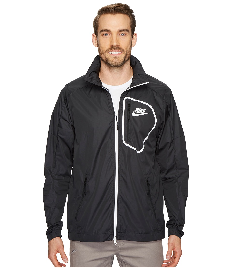 Nike Sportswear Advance 15 Jacket (Black/Black/Black/White) Men