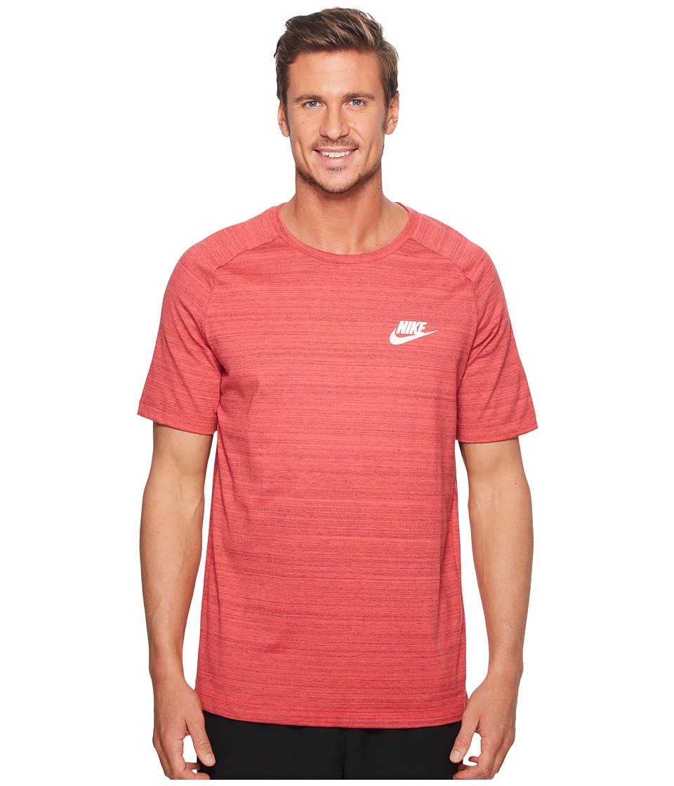 Nike Sportswear Advance 15 Top (Tropical Pink/Heather/White) Men