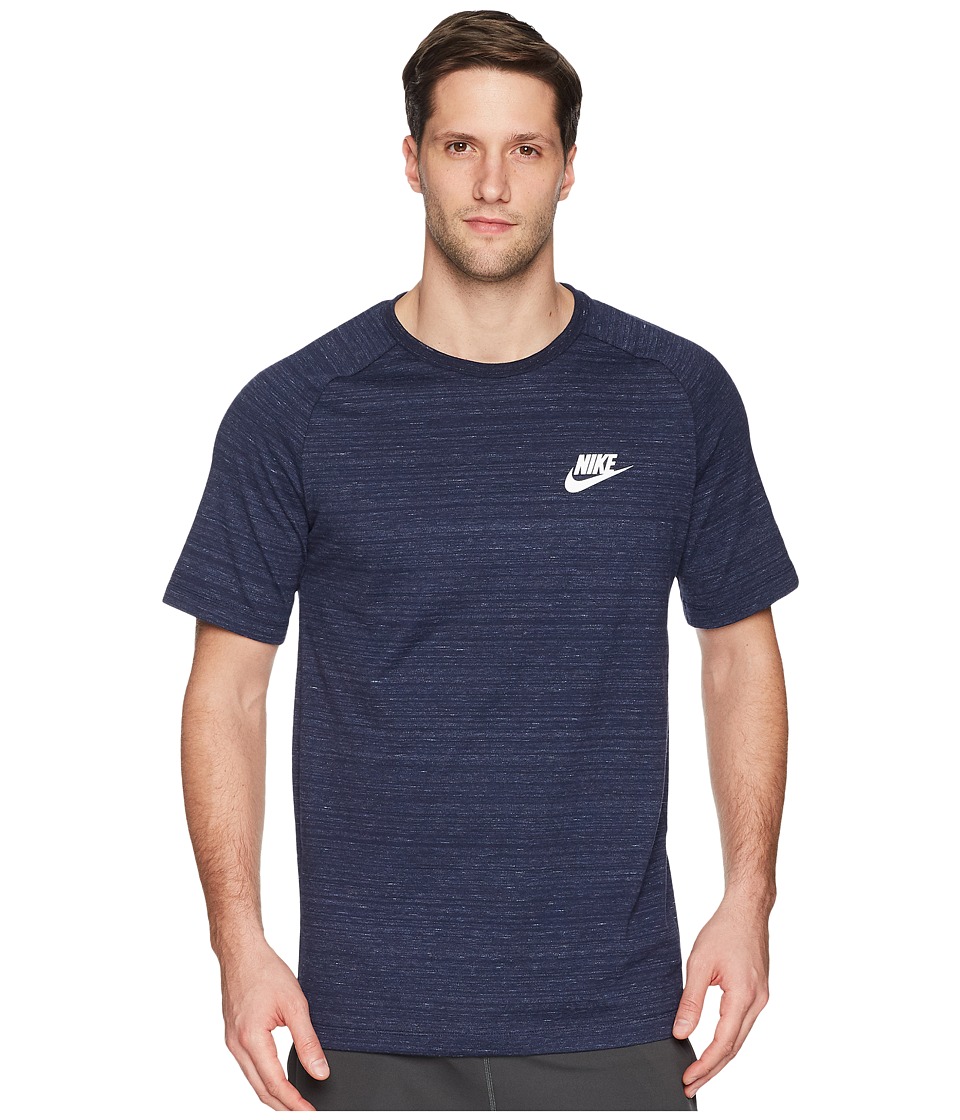 Nike Sportswear Advance 15 Top (Obsidian/Heather/White) Men