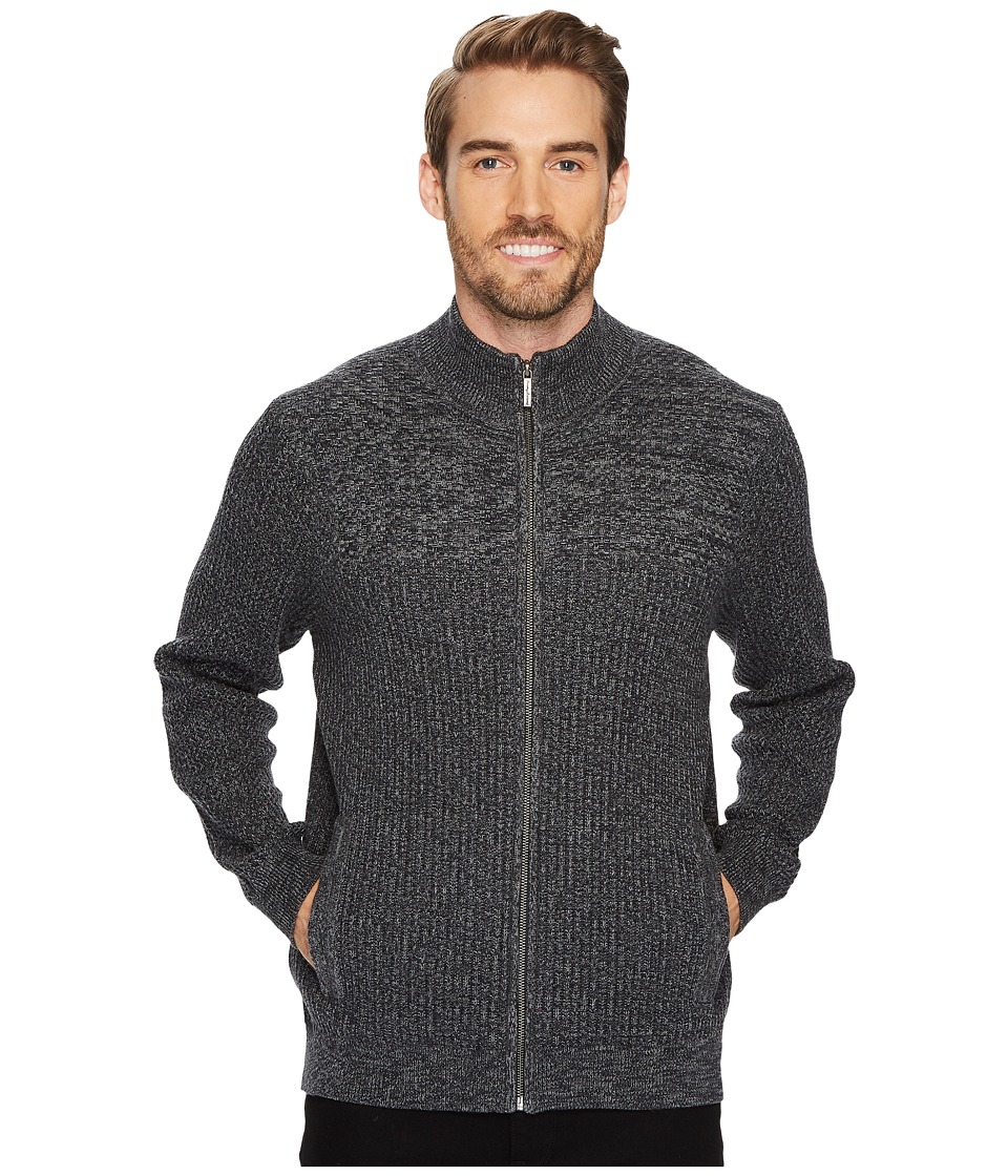 Tommy Bahama Medina Marl Full Zip (Charcoal) Men