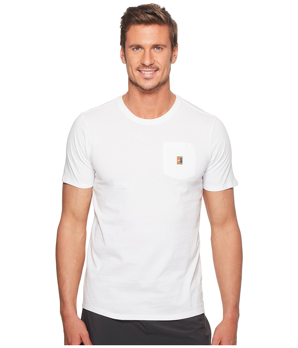 Nike Court Heritage Pocket Tennis T-Shirt (White) Men