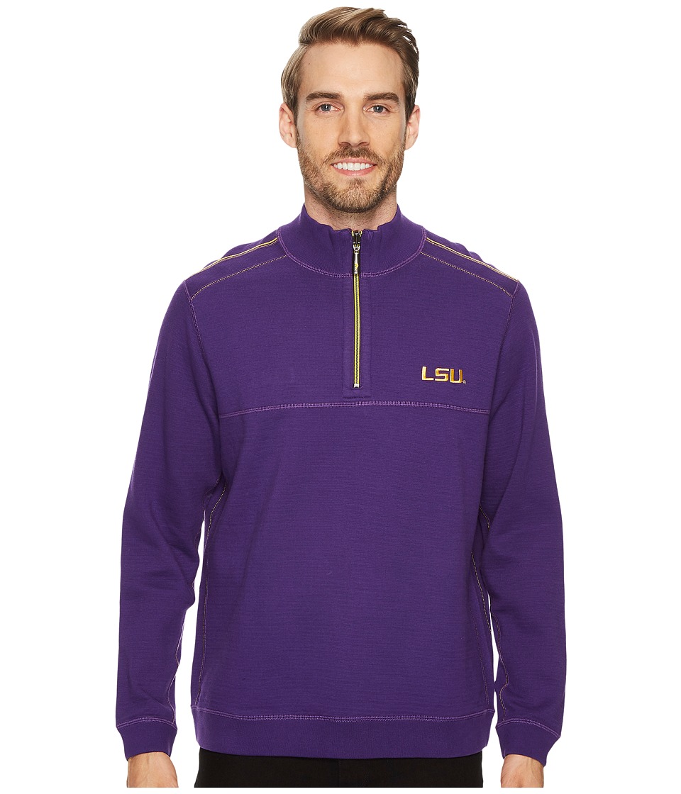Tommy Bahama LSU Tigers Collegiate Campus Flip Sweater (Louisiana State University) Men