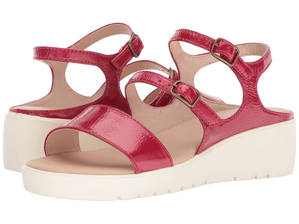 Johnston & Murphy Clara (Red Crinkle Patent Leather) Women