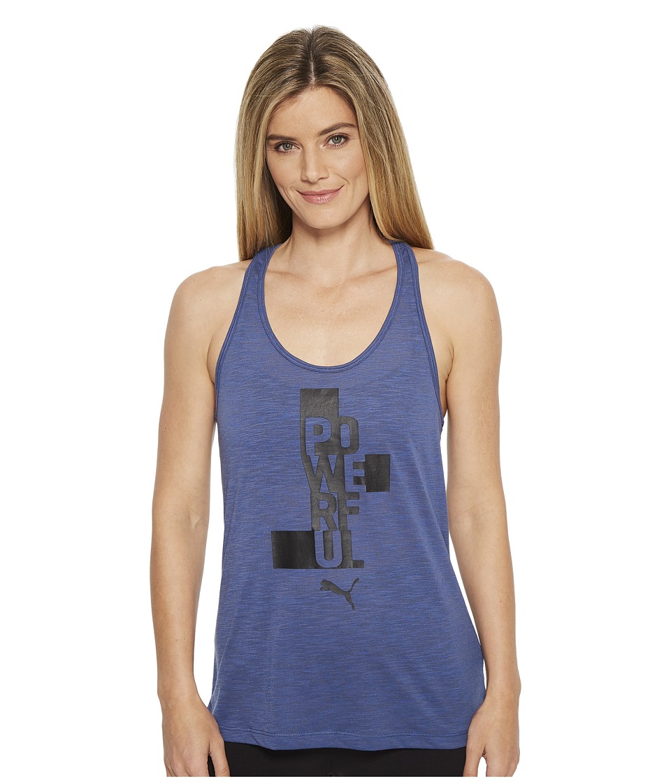 PUMA Essential Dri-Release Tank Top (Blue Indigo Heather) Women