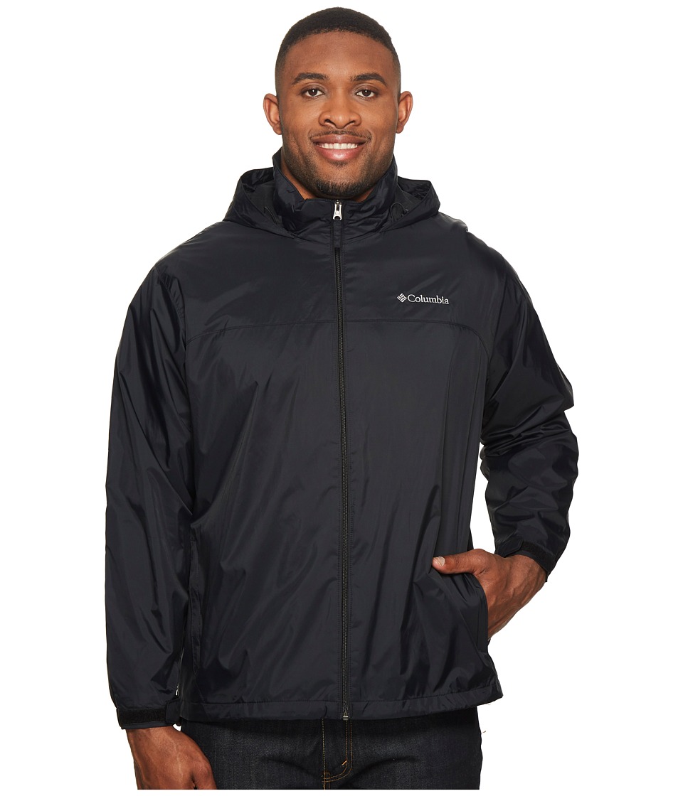 Columbia Big Tall Glennaker Lake Lined Rain Jacket (Black) Men