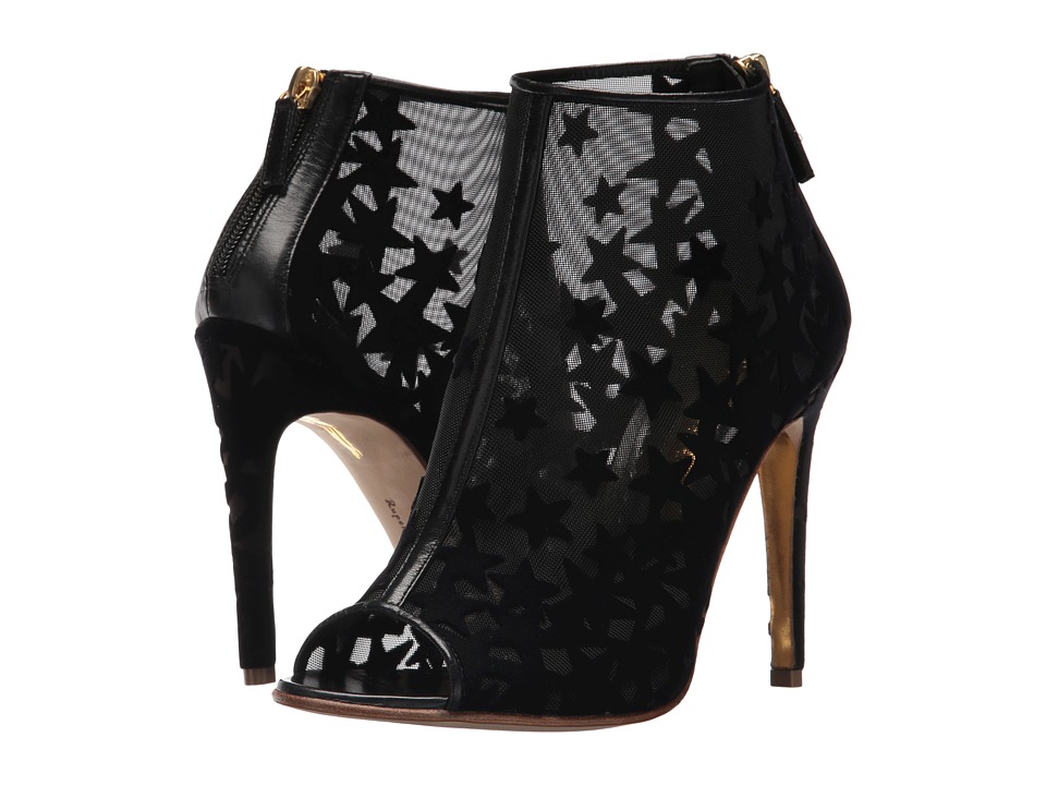 Rupert Sanderson Nebula (Black Mesh/Black Flocking) Women