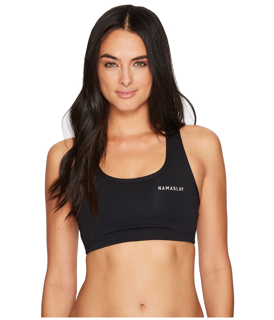 Spiritual Gangster Namaslay Sports Bra (Black) Women
