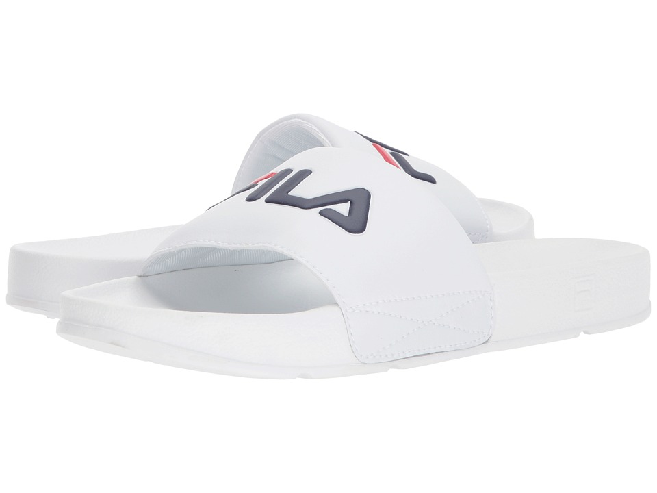 UPC 791271026775 product image for Fila - Drifter (White/Fila Navy/Fila Red) Men's Shoes | upcitemdb.com