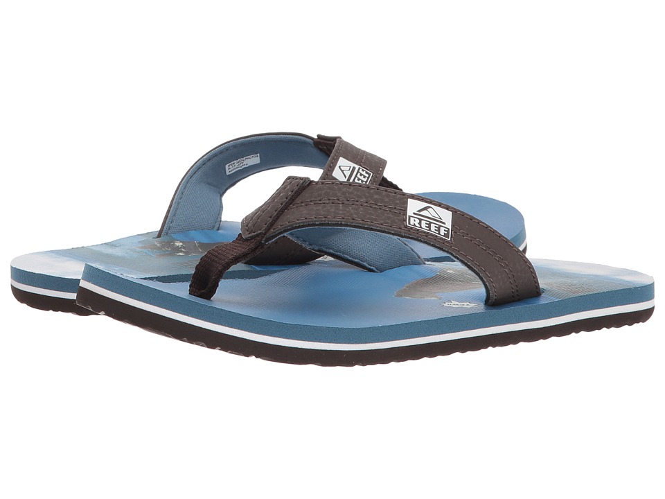 Reef Kids Grom Photos (Infant/Toddler/Little Kid/Big Kid) (Surfing Blue) Boys Shoes