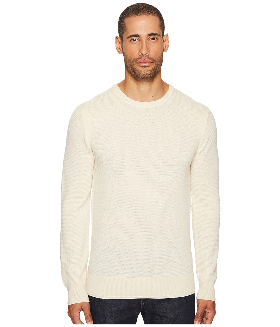 Todd Snyder Merino Waffle Crew (Ivory) Men