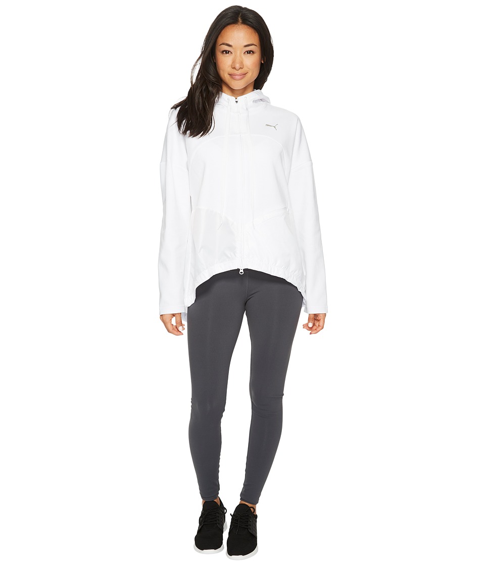 PUMA Transition Full Zip Hoodie (PUMA White) Women