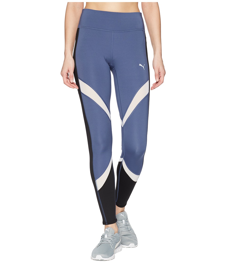 PUMA Clash Blocking Tights (Blue Indigo/PUMA White) Women