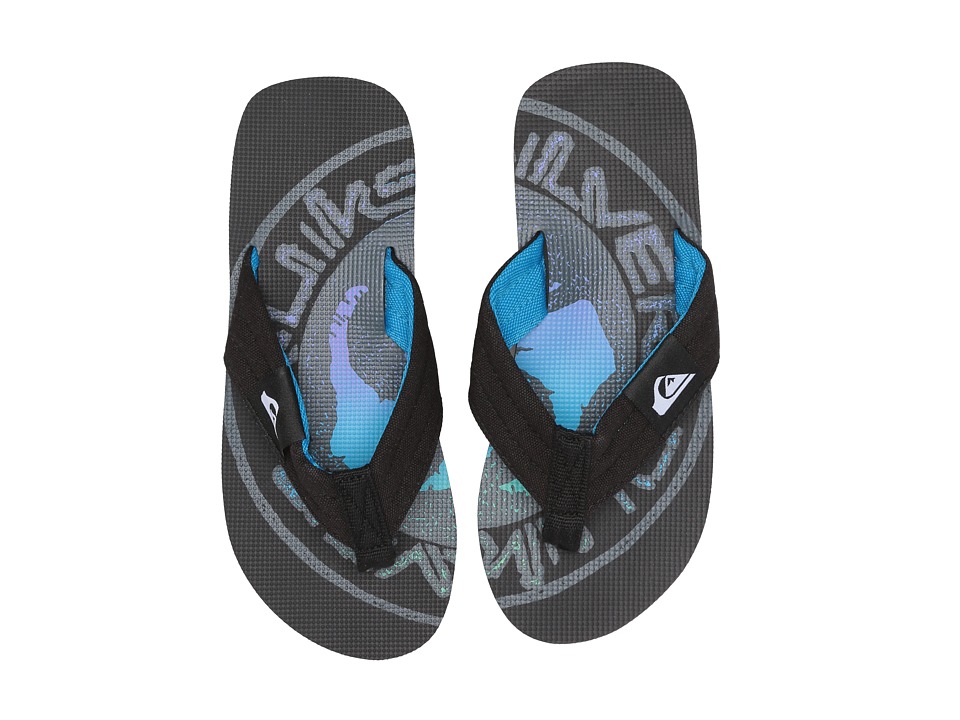 Quiksilver Kids Molokai Layback (Toddler/Little Kid/Big Kid) (Black/Grey/Black) Boys Shoes