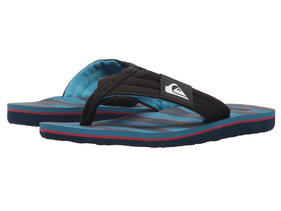 Quiksilver Kids Molokai Layback (Toddler/Little Kid/Big Kid) (Black/Red/Blue) Boys Shoes