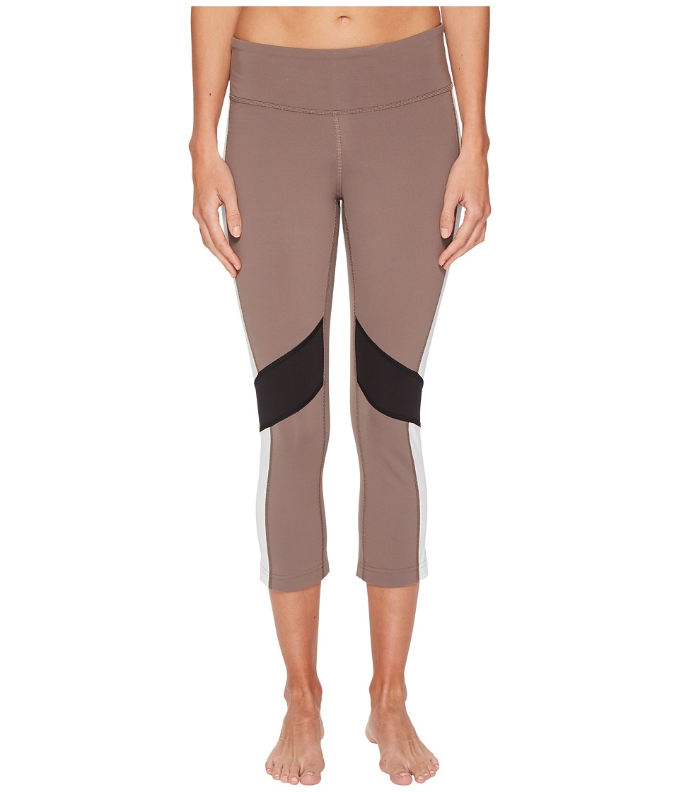 Reebok Lux 3/4 Tights Color Block (Smoky Taupe) Women