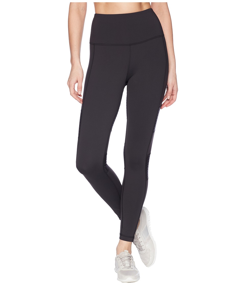 Reebok High-Rise Mesh Tights (Black) Women