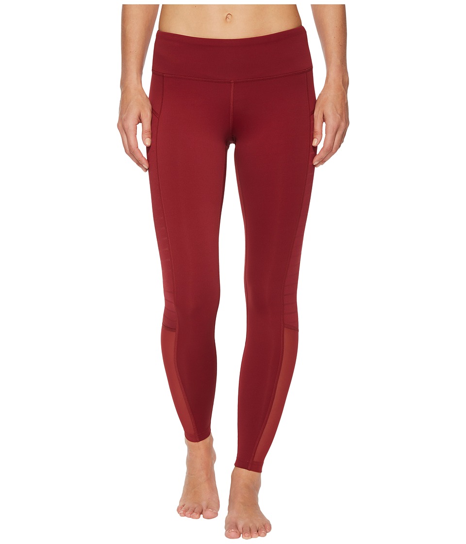 Reebok Mesh Tights (Urban Maroon) Women