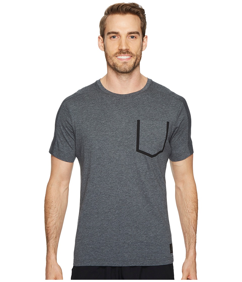 Reebok Training Supply Move Tee (Dark Grey Heather) Men