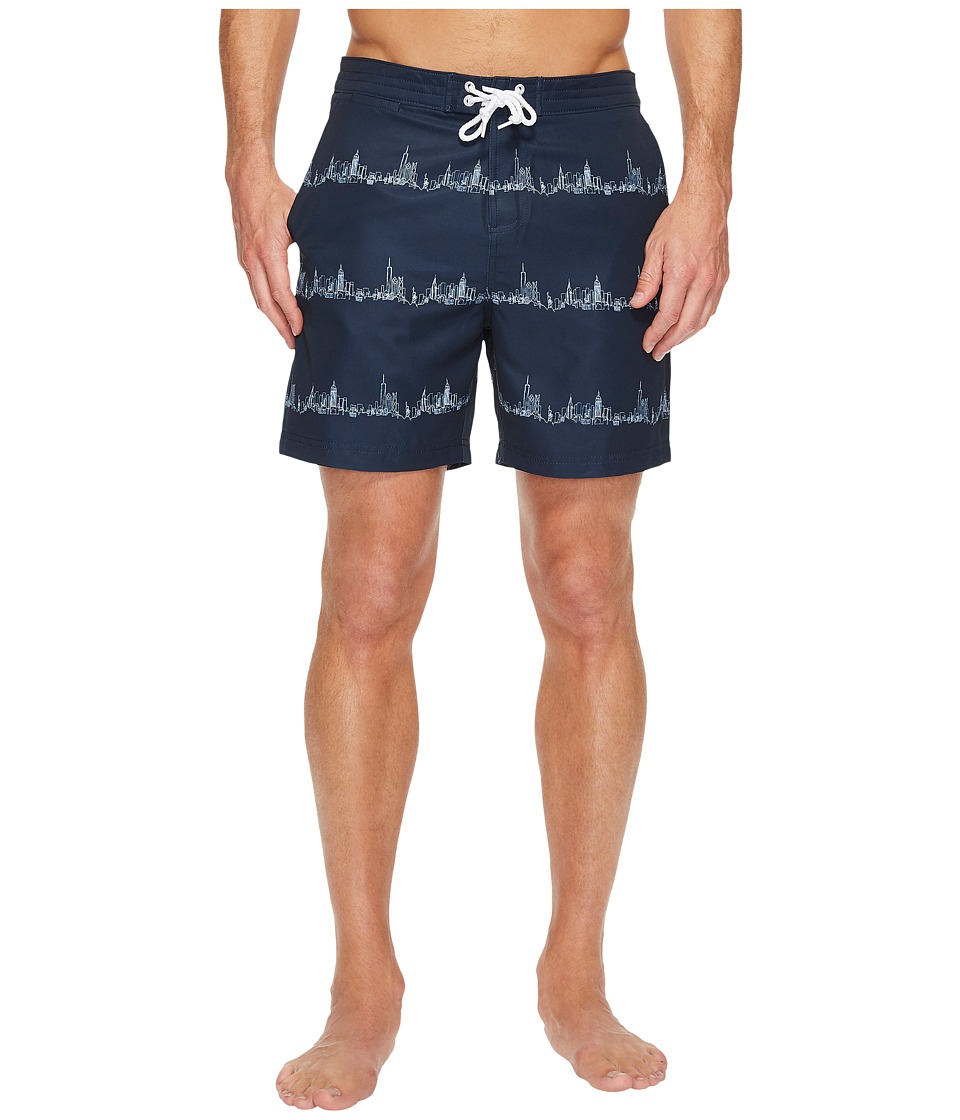Original Penguin City Stripe Fixed Stretch Volley (Dark Sapphire) Men