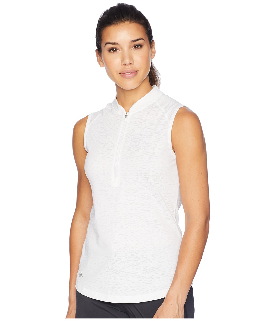adidas Golf climacool(r) Sleeveless Polo (White) Women