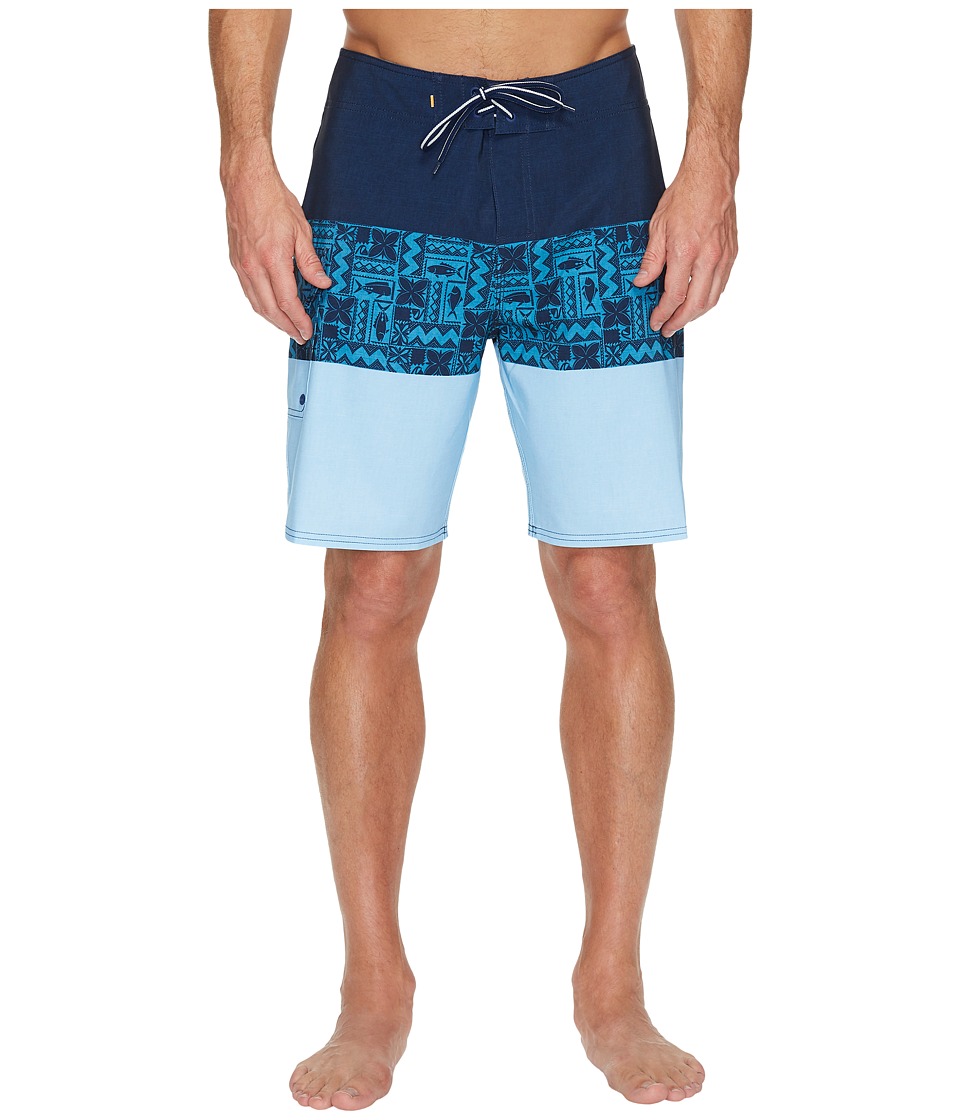 Quiksilver Waterman Fairway Tri Block Boardshorts (Estate Blue) Men