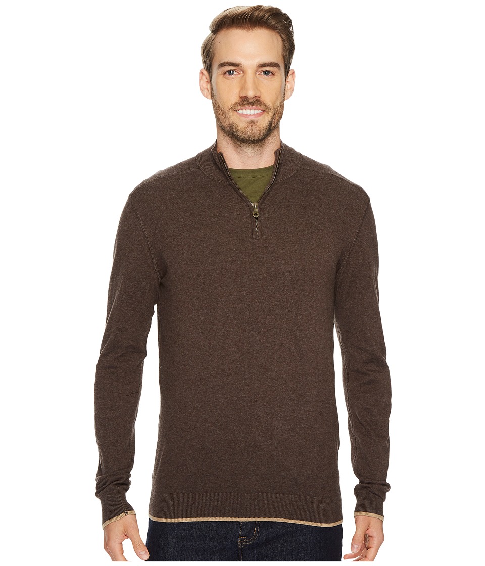 Agave Denim Latitude Long Sleeve 1/4 Zip 14GG Sweater (Shale) Men