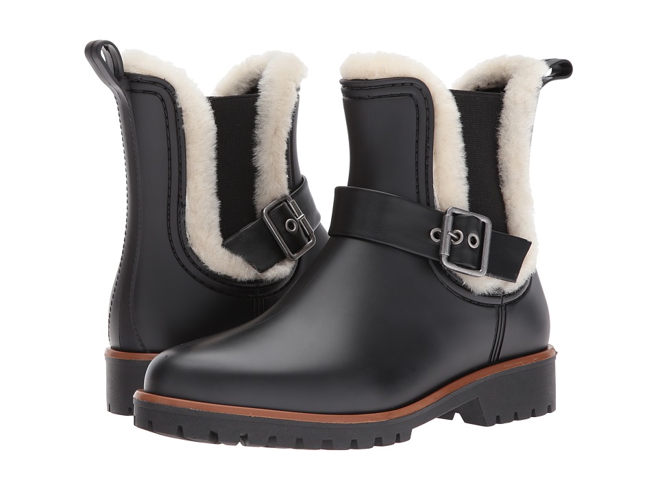 Bernardo Zain Rain (Black/Natural Shearling) Women