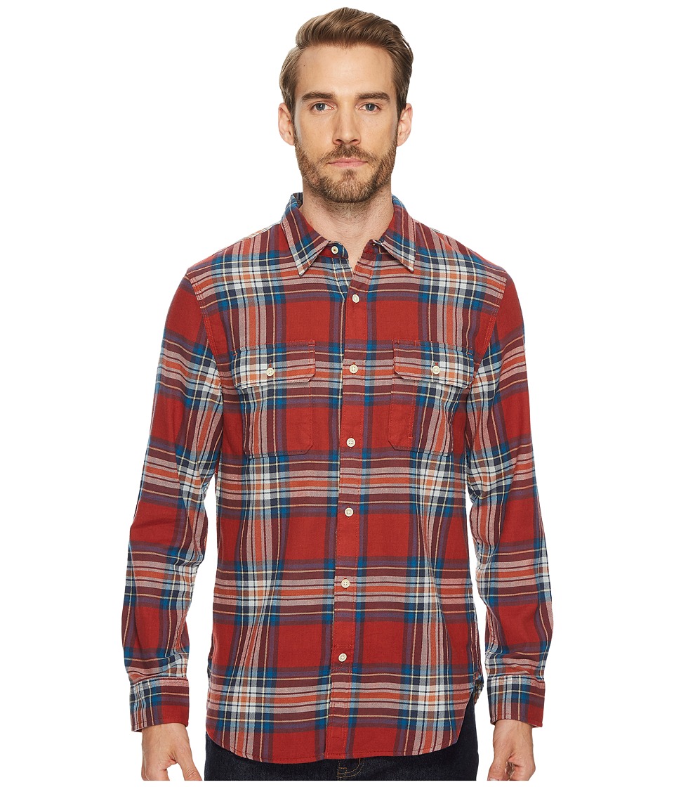 Lucky Brand Miter Workwear Shirt (Red Multi) Men