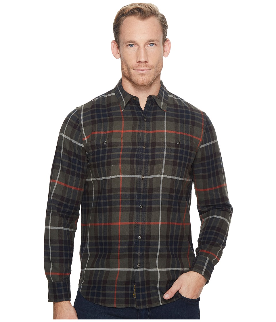 Lucky Brand Mason Workwear Shirt (Olive/Brown) Men