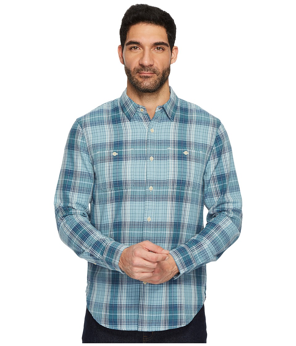 Lucky Brand Mason Workwear Shirt (Blue Multi) Men