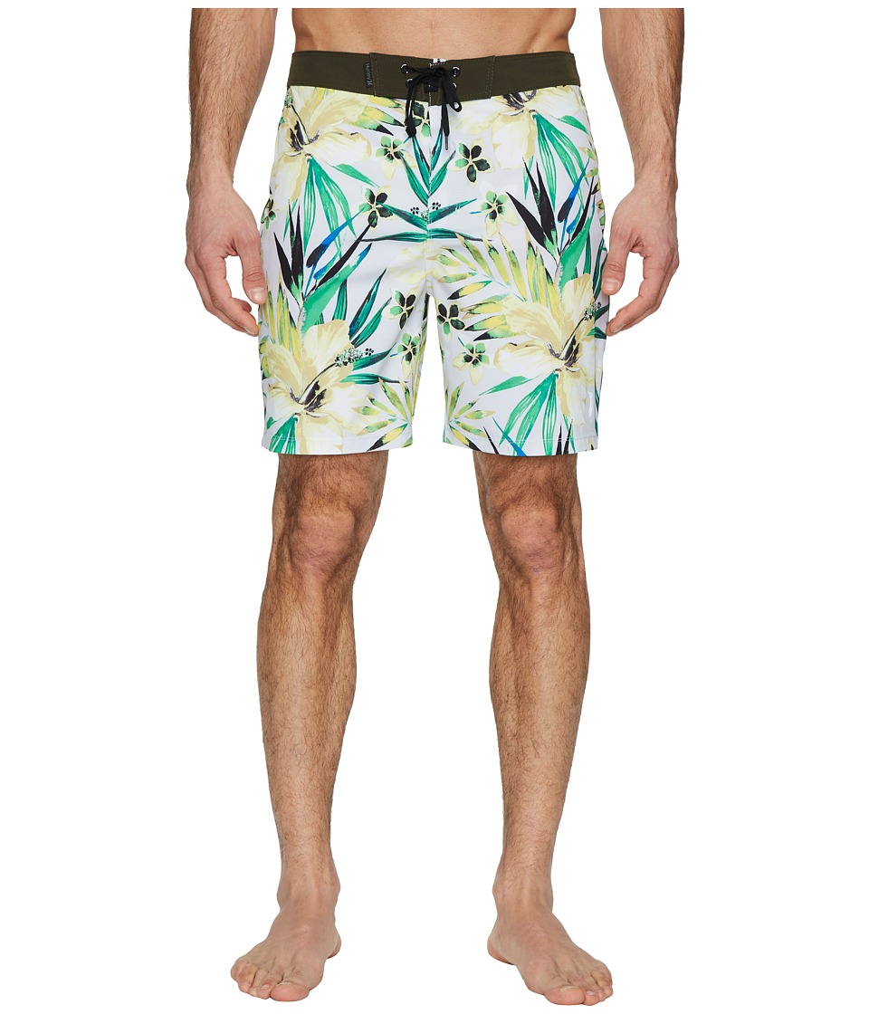 Hurley Phantom Garden 18 Boardshorts (Pure Platinum) Men