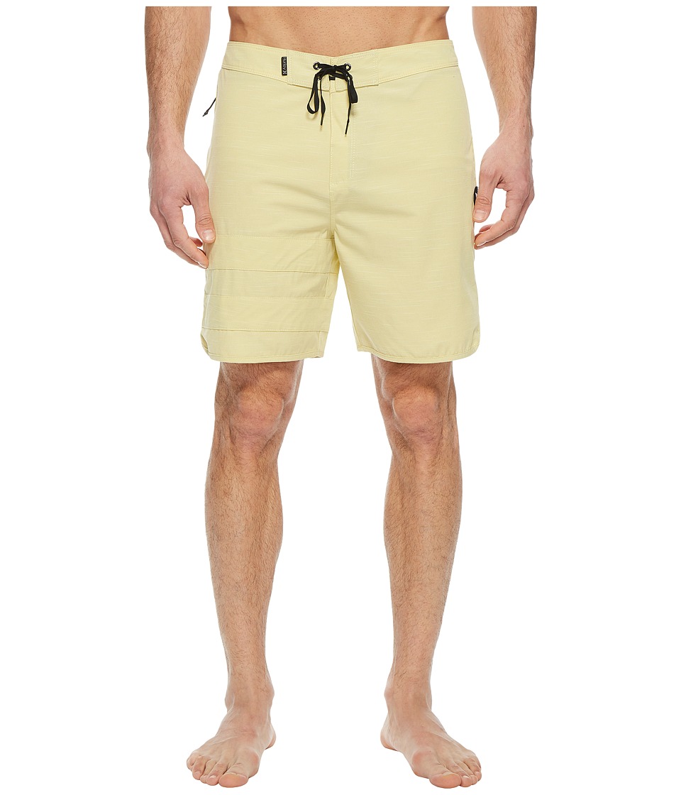 Hurley Phantom Block Party Slub 18 Boardshorts (Buff Gold) Men