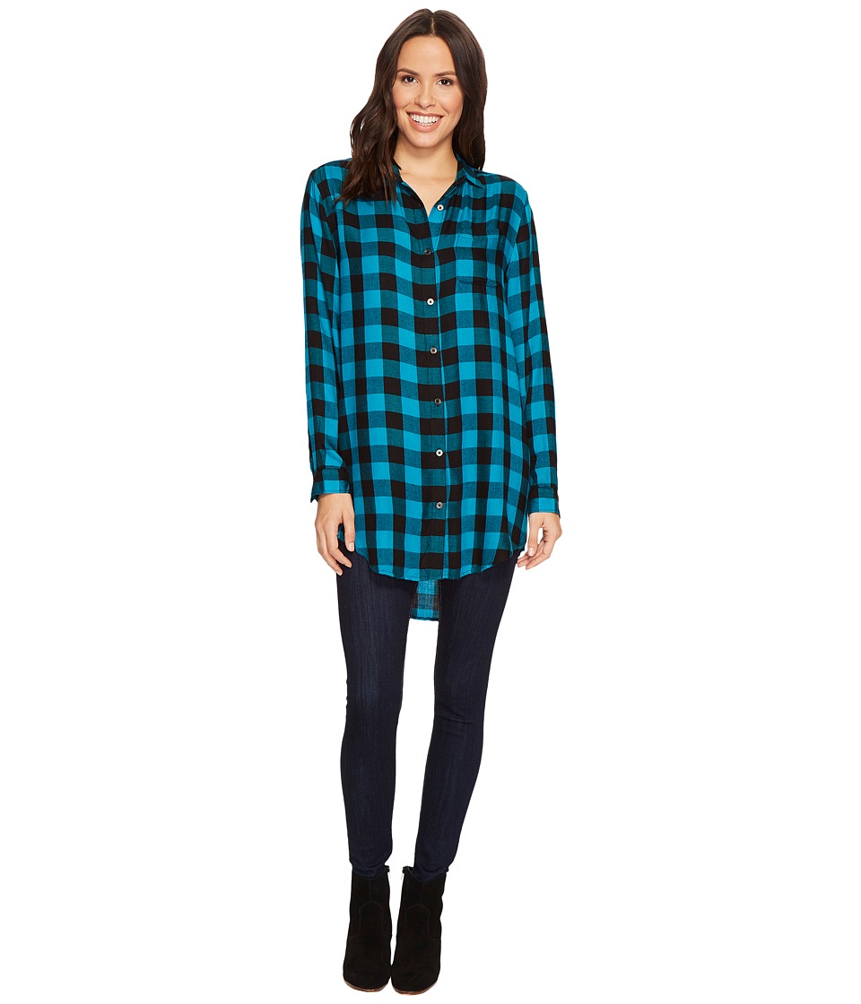 Jag Jeans Magnolia Tunic (Turquoise/Black) Women